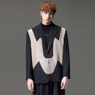 男士西裝外套 裁魂系列撞色休閑西服
