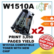 2 Units Compatible 151A Toner with NEW CHIP W1510A for Laserjet Pro 4003dn 4003dw 4003n MFP 4103dw 4