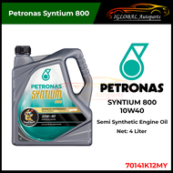 Petronas Syntium 800 10W-40 Semi Synthetic Engine Oil API SN (4 Liter)