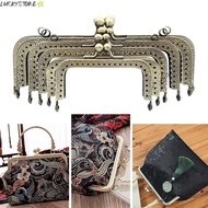 LUCKYSTORE Purse Frame Kiss Clasp, Vintage Metal Purse Clasp Frame, Mini Bag Hardware Bag Kiss Clasp