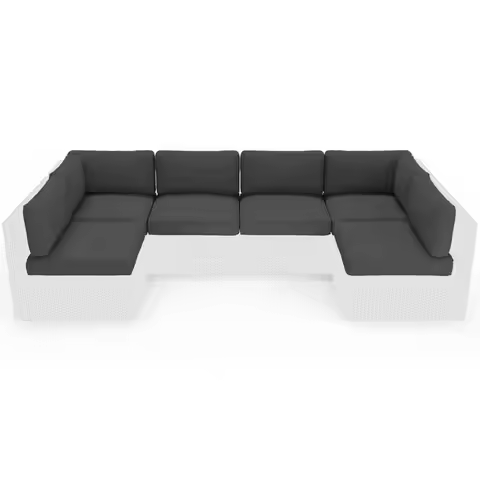 Oakmont Outdoor Replacement Cushions for Patio Conversation Set, WaterResistant Cushion for Patio Fu