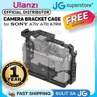 Ulanzi C-A7M4 Metal Camera Cage for Sony A7IV A7III A7RIII with 2 Cold Shoe Mounts