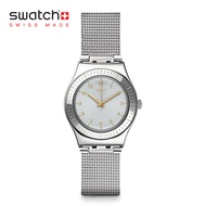Swatch Irony Medium Quiteness YLS187M Silver Stainless Steel Strap Watch