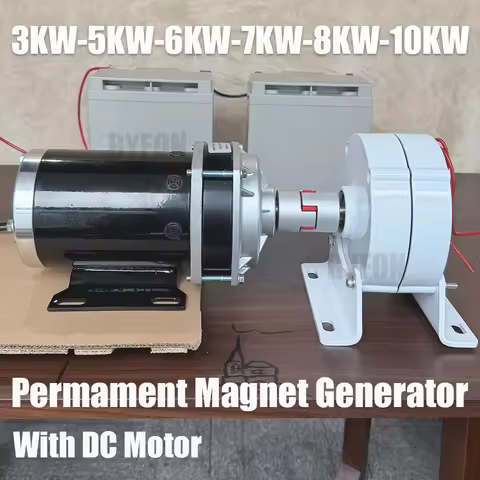 3KW 5KW 6KW 7KW 8KW 10KW Low Noie Free Energy Generators Set 12-48V Permanent Magnet Generator With 