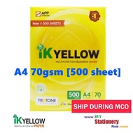IK Yellow A4 70gsm (500 sheet) - A4 Paper