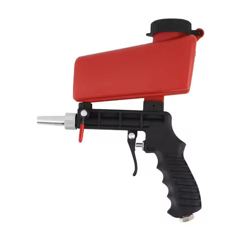 90psi Pneumatic Sandblaster Spray Gun Portable Adjustable Air Sandblasting Gun Air Sand Blaster for 