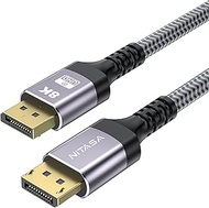 DisplayPort to DisplayPort 10 Feet Cable,NITASA High Speed Gaming DP to DP Cable Nylon Braided Cord,8K@60Hz,4K@144Hz,2K@240Hz Support 32.4Gbps,HBR3 HDR10 HDCP2.2 Display Port for Gaming Monitor,TV,PC