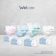 หน้ากากอนามัยสำหรับผู้ใหญ่ เวลแคร์​  Welcare mask​ _แมกส์ผู้ใหญ่_1กล่องมี50ชิ้น​ ของแท้100%