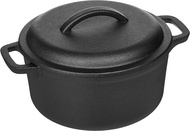 AmazonBasics : AZBKA2QT* หม้ออบเหล็ก  Pre-Seasoned Cast Iron Dutch Oven