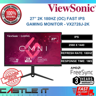 ViewSonic OMNI VX2728J-2K 27" SuperClear IPS QHD 2K Gaming Monitor 180HZ 0.5MS Response Time DP