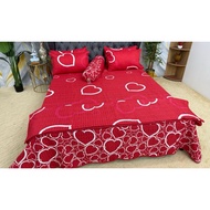 Cadar Patchwork Set 7 in 1 / Size Queen Patchwork Selimut /