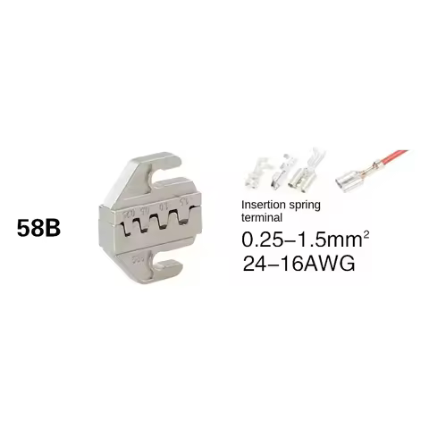 Crimping Tool Pliers, Crimp Jaw Set,4mm Slot Jaws, SN-48BS, 58B, 02C, 2546B, 2549, 06, X6, 06WF, 03H