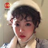 ORIEN Fake Fringe Bang, Fluffy Curly High Temperature Fiber Fake Fringe, Cute Synthetic Natural Brea