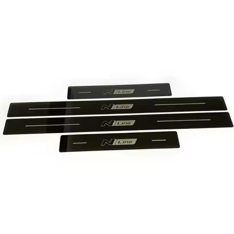 For Hyundai Elantra N Line Avante N Line I30 Sedan N Line Door Sill Plates Stainless Steel Plastic S