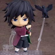 Dxuioz Giyuu Tomioka Q Version Nendoroid Action Figure with Face Accessories Joint Action Doll PVC A