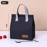 Giấy Nhôm Dày Túi Đựng Đồ Ăn Trưa Di Động Hộp Đựng Bento Cầm Tay Cho Văn Phòng & Dã Ngoại Thiết Kế Đ