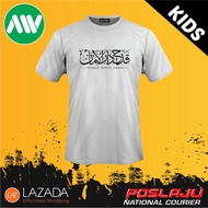 Kids T-Shirt Negeri Kedah Jawi  Cotton Malaysia Viral Hitam Putih Tshirt Kanak-Kanak