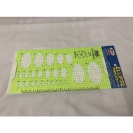 Elliptical ellipse E-606 winq drawing ruler.