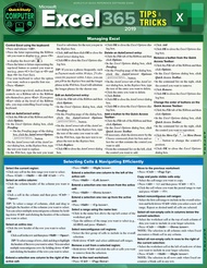 Microsoft Excel 365 Tips & Tricks 2019: A Quickstudy Laminated Software Reference Guide Microsoft Ex
