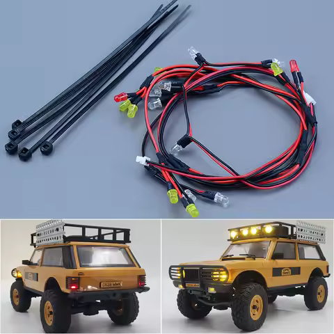 FMS FCX24M LED 5V Lighting Upgrade System Front/rear Lamp for 1/24 RC Crawler Car FCX24M Camel Cup D