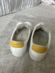 Common Projects 白色皮革黃色鞋踭波鞋 35