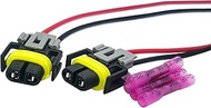 H11 Two Harness Head Light Low Beam Halogen Bulb Plug Pigtail for PGJ19-2 L0000H11 68124430A 1S7A130