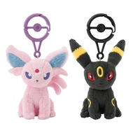 GANTUNGAN KeyChain Plush Pokemon Center Eevee Evolution Espeon Umbreon Carabiner KeyChain Original