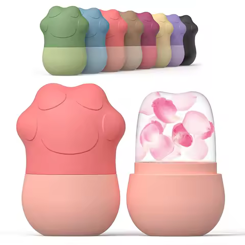 Silicone Face Ice Cube Mould Beauty Skin Care Silicone Face Ice Roller