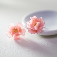 【客製化商品】桜-樹脂耳環 造花液 水晶花 樹脂花 UV膠