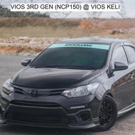 ALL TOYOTA VIOS MODEL MATTE BLACK EMBLEM LOGO