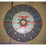 JINMA 550.21S.011 Main Clutch Disc , JINMA / JM 50HP - 65HP Tractor Parts