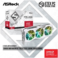 ASRock AMD Radeon RX 7700 XT Steel Legend 12GB OC GDDR6 # 90-GA4PZZ-00UANF