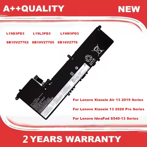 L19M3PD3 Laptop Battery For Lenovo IdeaPad S540-13 13ARE 13IML Xiaoxin Air 13 2019 13 2020 Pro L19D3