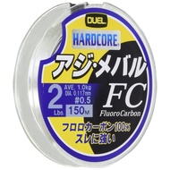 DUEL HARDCORE Fluoro Line 150m 2.5Lbs 3Lbs 4Lbs 2Lbs Natural Clear Aji Mebaru