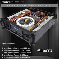 POWER AMPLIFIER FEST MX 40000 / Power Ampli FEST MX40000 / MX-40000 POWER ORIGINAL FEST CLASS TD - h