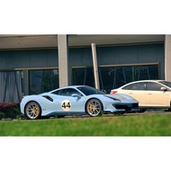 Ferrari 488Pista Car Sticker Latte Engine Cover Track Version Sticker 458 F8 Italy Three-Color Stick