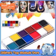 Face Body Oil Painting Paint Set 12 Colors Body Face Paint Makeup Palette Cosplay Body Paint Party F