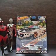 Hot wheels LB-ER34 Super silhouette nissan skyline white