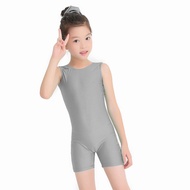 [ydmo] Kids Dance Leotards Sleeveless Ballet Dance Exercise Tank Clothes Spandex Rhythmic Short Unit