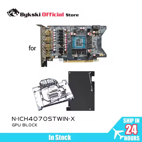 Bykski GPU Water Block for INNO3D RTX 4070 SUPER TWIN X2 RTX4070TI ICHILL X3 Video Card Copper Coole