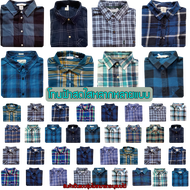 เสื้อเชิ้ตแขนยาว เสื้อเชื้ตลายสก๊อต เสื้อลายสก๊อต เสื้อสก๊อตคาวบอย ชาย หญิง มือสอง แบรนด์USA ขนาด S 