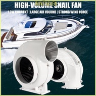 RUN Strong 12V Marine Snail Fan With 320CFM Wind Movement For Boat Cabin Ventilation And Engine Temp