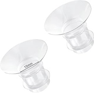 Loveishere 15mm Flange Inserts Compatible with Medela / Willow / TSRETE/ Momcozy S9 S10 S12/ Willow Wearable Cups &amp; Spectra S1 S2, 24mm Breast Pump Shields Reduce Tunnel Down to 15mm, 2pcs
