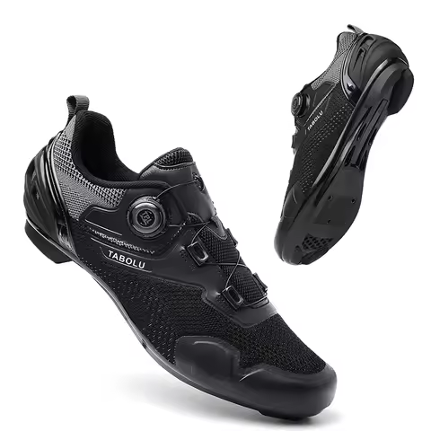 Men's Cycling Shoes Professional MTB Mountain Bike Shoes Knitted Breathable SPD Road Lock Shoes Ladi