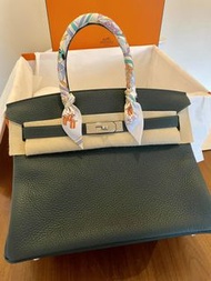 Hermes Birkin 30/松柏綠vert cypres/Togo
