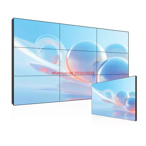 55 Inch 1.8mm IPS Panel 3x3 4x4 Free Combined Wall LCD Video Wall Splicing Screen 500cd/m Brightness