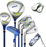 PGM Left Handed Golf Club Set - Junior Complete Golf Club Set for Kids Children - Right Handed - Dri