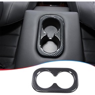 Rear Seat Water Cup Holder Cover Trim for Honda CRV CR-V 2023 2024 2025 2026 - ABS Carbon Fiber Spor