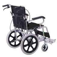 Wheelchair Foldable and Portable Elderly Wheelchair Children Manual Portable Wheelchair Inflatable-Free Small Wheelchair Solid Tire