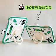 Soft silicone cute cartoon Panda style tablet case for ipad mini1/2/3 mini4/5/6 360 degree rotation casing ipad10 ipad air1 air 2 ipad pro ipad pro 10.5inch ipad pro 20/21/22 11inc